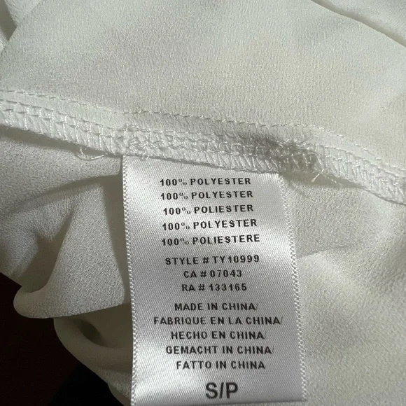 Anthropologie/eri+ali White Blouse - Picture 10 of 12